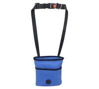 Dog snack bag, hiking container, waterproof and delicious design, integrated waste bag holder for storing pets, ideal for training, hiking, outdoor adventures, travel and walking, Blue, see