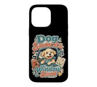Dog Snacks Window Seat Travel Humor Funny Retro Saying Case for iPhone 14 Pro Max
