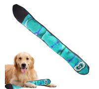 Dog Snake Toy with Incubators - Long Toy in Blue and Green Plush | Toy for Creaking Puppies, Rainbow Snake Toy for Pets, Dog Chew Toy on Them