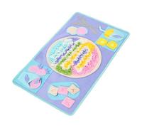 Dog Sniff Mat - Dog Enrichment Mat, Canine Puzzle Pad | Interactive Nose Work Chew Toy, Colorful Food Dispenser Rug, Stimulating Squeaky Play Mat, Fun Training Tool for Stress Reliief & Focus