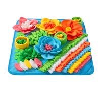 Dog Sniffing Mat - Interactive Feeding Mat with Nose, Slow Consumption Training Mat, Pet Foraging Activity Blanket, Puz Toy