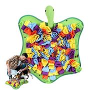 Dog Sniffing Pad - 63 x 53 x 12 cm Turtle Shaped Mat With Sound | Interactive Feeding Toy Puzzle | Slow Training Mat | Enrichment Pad To Relieve L