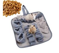 Dog Sniffing Play Mat - 30 x 30 x 3 cm Fleece Structure, Interactive Foraging Relief, Mental Load Through Nose Work Training, Stress Reducing Activity for Pets | Living Room A