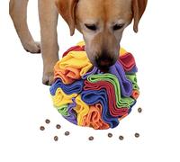 Dog Sniffing Toy - Puzzle Feeding Ball, Soft Fabric Foraging Pad | Engagement Skill Development Tool For Puppies Adults Focus Training Reward Seeking Reduction Slow Eating Pet Snuffle Ball Dog