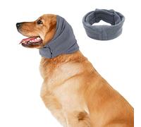 Dog Snood, Dog Ear Protectors, Noise Protection Pet Calming Hood, High-Elastic Dogs Ear Defenders Muffs, Dogs Neck and Ears Warmer Ear Covers Soft Adjustable Pet Ear Muffs for Grooming Travel-M