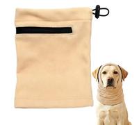 Dog Snood Ear Protector,Adjustable Dog Ear Muffs Noise Protection Pet Ear Cover for Anxiety Relief Bathing Grooming Thunder Fireworks，Beige：M