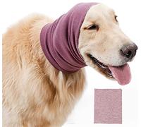 Dog Snood For Dog Neck And Ears Warmer, Dog Ear Muffs Noise Protection, No Flap Ear Wraps For Dogs, Knit Snood Headband For Comfort Grooming Anti-anxiety (Color : Pink, Size : M)
