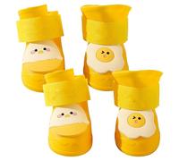 Dog Snow Boots, Anti Slip Paw, Silicone Dogs Boots with Waterproof Material, Protector with 3d Cute Design, Dogs Footwear, Dog Rain Footwear for Snow and Outdoor Walks Use