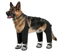 Dog Snow Pants, Waterproof Anti-Slip Adjustable Breathable Apparel, Dog Snow Pants With Boots, for Hunting Cold Dust Walking Camping Outdoor Night Travel Transportation Daily Outing Urban