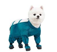 Dog Snowsuit with Attached Boots Adjustable Paws Protector