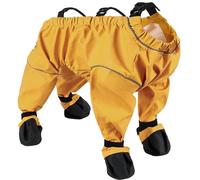 Dog Snowsuit with Built in Boots,Suspender Booties for Dogs Anti-Slip,Dogs Shoes Pet Paws Protector Dirty-Proof Dog Snow Pants Shoes for Outdoor Walking Running Winter Pants Boots (C, M)