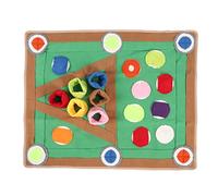 Dog Snuffle Mat for Slow Feeding & Anxiety Relief | Flannel Sniffing Pad with Pool Ball | Puzzle Toy for Puppy Smell Training/Boredom Buster | Machine Washable & Foldable