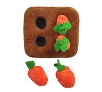 Dog Snuffle Mat - Soft Puppy Carrot Snuffle Toy - Dog Enrichment Mat - for Animal Lovers Busy Professionals Trainers Apartment Home Office Indoor Play Rainy Days Living Room Bedroom Study