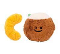 Dog Snuffle Toy 2 Pack Cocknut Ball Food Hiding Plushing Interactive Dog Toy | Sniff Plush Chew Toys for Puppies, Teeth Cleaning, Feeding, Hiding Toy