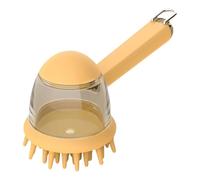 Dog Soap Dispenser | Dog Shampoo Brush Scrubber | Mes s Fre e Pet Bath Scrubber | Lightweight | Waterproof | 18.6x7.5x8.6cm | For Pets