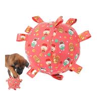 Dog Soccer Ball, Dog Football Toy - Puppy Chew Ball, Dog Toy Ball with Straps, Interactive Chew Toys for Small Medium Dogs,