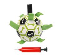 Dog Soccer Ball | Portable Soccer Ball with Pumps - Pup Chew Toys, Outdoor Boredom Buster, Interactive Pet Yard Games for Birthday