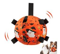 Dog Soccer Ball with Straps | Halloween Puppy Chewing Soccer Ball - Interactive Training Bell Toy for Chasing Stimulation Hunting Boredom Relief Home Halloween Playtime