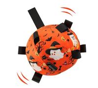 Dog Soccer Ball with Straps - Halloween Puppy Soccer Ball | Bell Sound Dog Interactive Toy for Chasing Hunting Training Stimulation Boredom Relief Outdoor Home Play Exercise