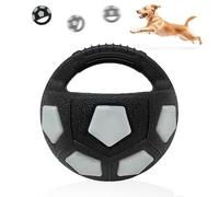 Dog Soccer Toy - Chew-Resistant Interactive Ball | Squeaky Relaxation Toy With Handle For Training, Play, Corgis, Puppy Enrichment, Indoor/Outdoor Dog Exercise & Bonding