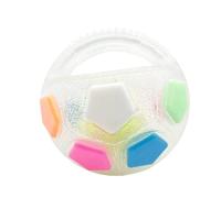 Dog Soccer Toy for Aggressive Chewers,Interactive Self-Play Training for Border Collie/Labrador/Corgi,Durable Pet Football for Indoor&Outdoor (white, Medium)