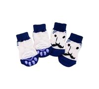 Dog Socks for and Medium Dogs Non-Slip Pets Puppies Grip Socks Protectors Traction Control Socks Indoor Funny Cats T Shirts (H M)