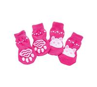 Dog Socks for and Medium Dogs Non-Slip Pets Puppies Grip Socks Protectors Traction Control Socks Indoor Funny Cats T Shirts (B L)
