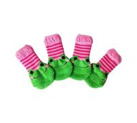 Dog Socks for and Medium Dogs Non-Slip Pets Puppies Grip Socks Protectors Traction Control Socks Indoor Funny Cats T Shirts (C S)