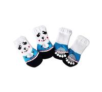 Dog Socks for and Medium Dogs Non-Slip Pets Puppies Grip Socks Protectors Traction Control Socks Indoor Funny Cats T Shirts (G S)