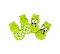 Dog Socks for and Medium Dogs Non-Slip Pets Puppies Grip Socks Protectors Traction Control Socks Indoor Funny Cats T Shirts (E M)
