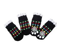 Dog Socks Teddy Three Doll Scratch Dirty Socks Four Sets Of Dog Shoes Pet Pet Clothes for Small Dogs (D, S)