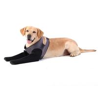 Dog Socks to Prevent Licking Paws ，Breathable Leg Sleeve to Stop Licking and Biting,Firm and Secure Protect Wounds Dog Recovery Sleeve Socks (Gray, Large)