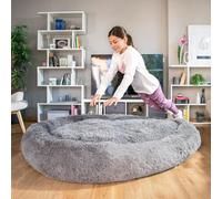 Dog Sofa, Warm and Comfortable Human Dog Bed, Extra Soft Non-Slip Pet Bed, Removable Cover, 2 Handles, Giant Basket for Humans and Animals