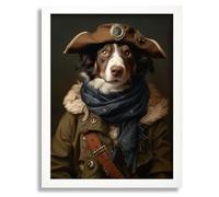 Dog Soldier Wall Art Print Animal Vintage Dog Soldier Artwork Print Dog Lover Poster A4 - Wall Art Home Decor Movie Poster Canvas Film Cinema Retro Vintage Cult Classic Nostargic Saga Modern reprint