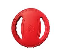 Dog Soldiers Dog Flying Saucer EVA Handle Direction Ring Foam Border Animal Training Special Pet Outdoor Flying Saucer Toy Personalised Toy (Red, One Size)