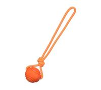 Dog Soldiers Puppy Toys Interactive Dog Toys Tug Toy 2 Toy Interactive Training on Rope Rubber Rope Rubber Chewing Puppy Chew (Orange, 35. 5x8cm)