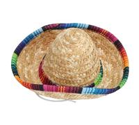 Dog Sombrero Hat Classic Retro Pet Sunglasses And Adjustable Pet Chain Multicolor Pet Sombrero Hats For Small Dog And Cat