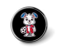 Dog South Korea Soccer Jersey Korean Football Round Badges Personalized Button Brooch Lapel Pins for Clothing Decoration