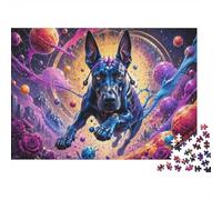 Dog Space Rose Jigsaw Puzzle, 1000 Pcs Indoor Adult Game