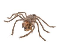 Dog Spider Costume - Spider Outfit for Dog, Furry Giant Simulation Spider Pets Outfits | Adjustable Halloween Pet Costume for Dogs and Cat, Dress up Accessories Black, Brown