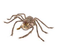 Dog Spider Costume - Spider Outfit For Dog, Furry Giant Simulation Spider Pets Outfits | Adjustable Halloween Pet Costume For Dogs And Cat, Dress Up Accessories Black, Brown
