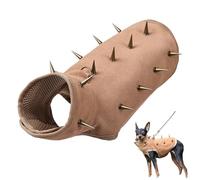 Dog Spike Vest - Adjustable Pet Costume, Dog Harness Protection Vest with Removable Spikes, Protective Outdoor Jacket, Spiked Safety Gear, Puppy Outfit for Hiking Trails or Coyote-Prone Campsites (XS)