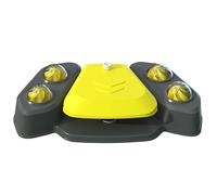 Dog Sprinkler for Outdoor, Easy-to-Use, Water Fountain Paw-Activated Large Dog Water Fountain for Play and Drinking in Outdoor Garden Yard(Yellow)