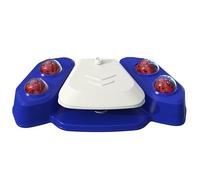 Dog Sprinkler for Outdoor, Interactive Dogs Fountain Water Bowl with Adjustable Spray Pet Waters, for Play and Drinking in Outdoor Garden Yard for Dogs(Blue)