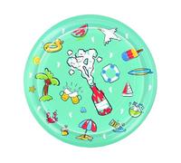 Dog Sprinkler Pad, Outdoor Water Play Mat, Interactive Pet Splash Pool, Foldable Summer Toy, Durable Cooling for Playground Backyard Indoor Gym Pet Recreation, 39.37 inches