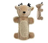 Dog Squeak Toys - Dog Scheaky Toys Cute Plush Boll, Interactive Chew Pet Supplies, Deer Beath Tooth Cleaning Soft Dolls For Aggressive Chews Boasts A Soft Inner Core And A Fol