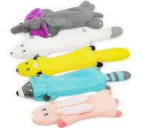 Dog Squeak Toys, Flat No Stuffing Soft Plush Dogs Chew Toy for Small Medium Large Breed Chewer Durable Cute Fun Squeaky Interactive Teething Puppies Pet Supplies to Keep Them Busy Best Birthday Gifts