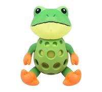 Dog Squeak Toys - Interactive Playtime | Frog Chew Toy For Puppies, Engaging Sound Fun For Crate Training Travel Indoor Outdoor Park Fetch Boredom Relief Healthy Jaw Exercise Durable Design
