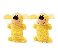 Dog Squeak Toys, Soft Crinkle Chew Toy for Dogs, Interactive Durable Plush Animal Doll for Play, Enrichment Teeth Cleaning Puppy Chewers for Small Medium Large Pets