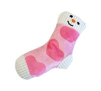 Dog Squeaker Sock Toy,Pet Hidden Food Interaction Chew Crinkle Paper Toy Cat Dog Relieve Anxiety Boredom Dental Cleaning Toys_Heart